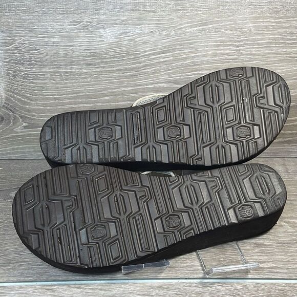 Teva Mush Mandalyn Wedge Ola 2 Women’s Sz 10 Brown Toe Loop Strappy Sandals - Picture 8 of 10